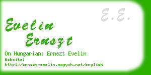 evelin ernszt business card